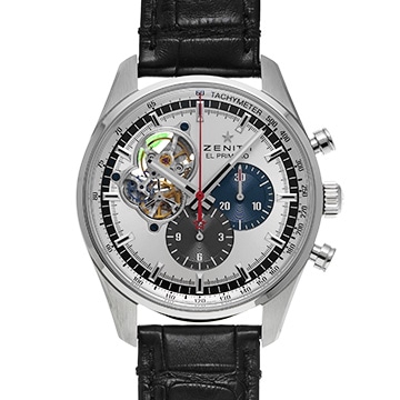 ゼニス クロノマスター エル・プリメロ オープン 03.2040.4061/01.C494 シルバー メンズ 時計 【中古】【wristwatch】