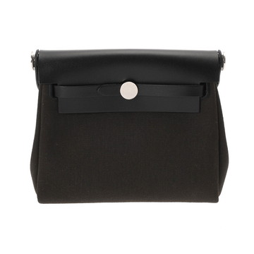 エルメス エールバッグ ジップ ミニ ヴェールグリス トワルミリタリー/ヴァッシュハンター ユニセックス バッグ 【未使用】【bag】