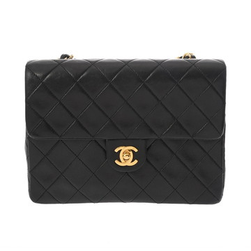 シャネル マトラッセ チェーンショルダー 20 ブラック ラムスキン レディース バッグ 【中古】【bag】