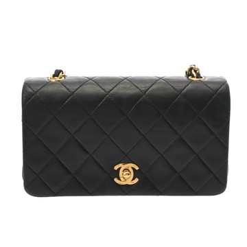 シャネル マトラッセ チェーンショルダー 19 ブラック ラムスキン レディース バッグ 【中古】【bag】