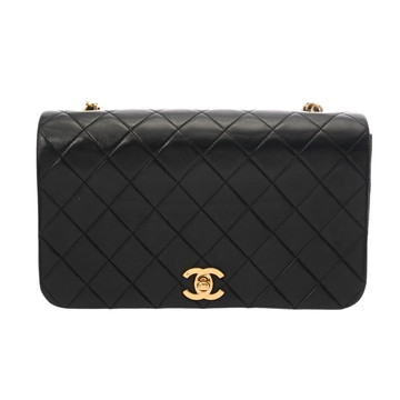 シャネル マトラッセ チェーンショルダー 23 ブラック ラムスキン レディース バッグ 【中古】【bag】