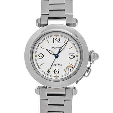 カルティエ パシャC W31015M7 ホワイト ユニセックス 時計 【中古】【wristwatch】