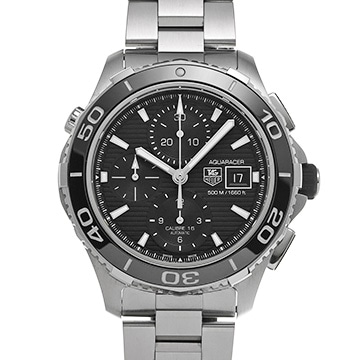 タグ ホイヤー アクアレーサー キャリバー16 クロノグラフ CAK2110.BA0833 ブラック メンズ 時計 【中古】【wristwatch】