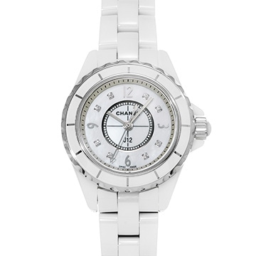 シャネル J12 29MM H2570 ホワイトシェル/ダイヤモンド レディース 時計 【中古】【wristwatch】