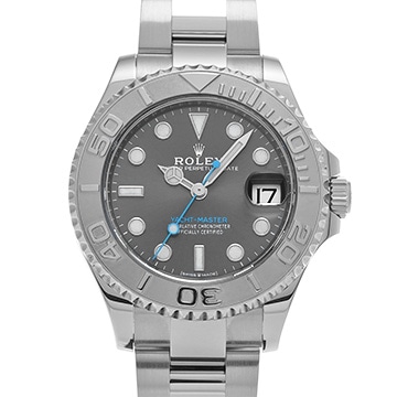 ロレックス ヨットマスター 37 ダークロジウム 268622 スレートグレー ユニセックス 時計 【中古】【wristwatch】