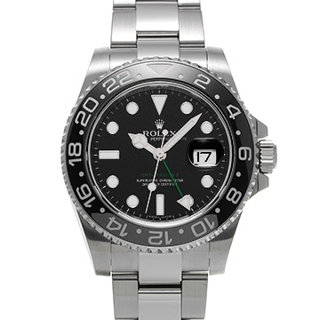 ロレックス GMTマスターII 116710LN ブラック メンズ 時計 【中古】【wristwatch】