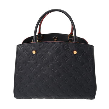 ルイ ヴィトン モノグラムアンプラント モンテーニュ MM マリーヌルージュ M42746 レザー レディース バッグ 【中古】【bag】