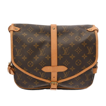 ルイ ヴィトン モノグラム ソミュール 30 ブラウン M42256 モノグラムキャンバス レディース バッグ 【中古】【bag】