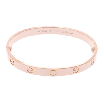 カルティエ ラブブレスレット #17 新型 ゴールド CRB6035617 K18ピンクゴールド PG レディース ジュエリー 【中古】【jewelry】