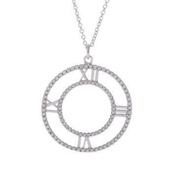 ティファニー オープンアトラスメダリオン ネックレス ゴールド K18ホワイトゴールド WG レディース ジュエリー 【中古】【jewelry】