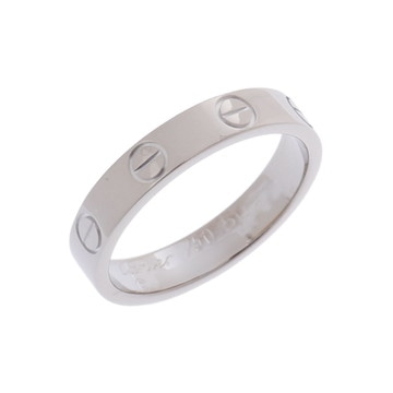 カルティエ ミニラブリング #50 シルバー K18ホワイトゴールド WG レディース ジュエリー 【中古】【jewelry】