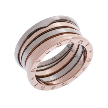 ブルガリ B.ZERO1 パーフェクトミステイク リング #61 ゴールド K18ホワイトゴールド WG/K18ピンクゴールド PG レディース ジュエリー 【中古】【jewelry】