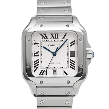 カルティエ サントス ドゥ カルティエ LM WSSA0018 シルバー メンズ 時計 【中古】【wristwatch】
