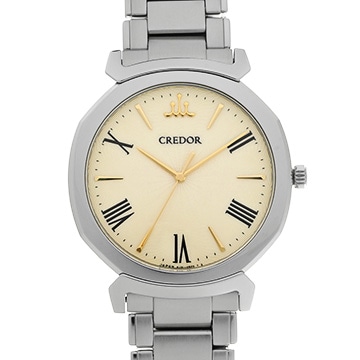 セイコー クレドール リネアルクス GCAR963 アイボリー メンズ 時計 【中古】【wristwatch】