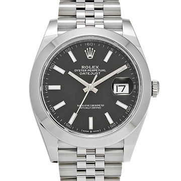 ロレックス デイトジャスト 41 126300 ブライトブラック メンズ 時計 【新品】【wristwatch】