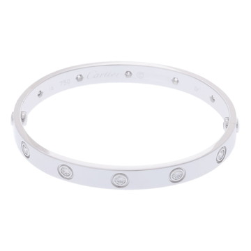 カルティエ ラブブレスレット 旧型 #16 10PD シルバー K18ホワイトゴールド WG レディース ジュエリー 【中古】【jewelry】