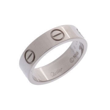 カルティエ ラブリング #56 シルバー K18ホワイトゴールド WG レディース ジュエリー 【中古】【jewelry】