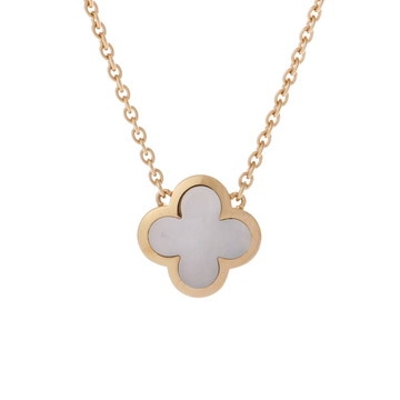 ヴァン クリーフ&アーペル ピュアアルハンブラ ネックレス　 ゴールド K18イエローゴールド YG レディース ジュエリー 【中古】【jewelry】