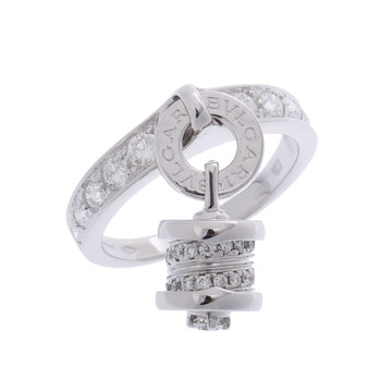 ブルガリ B-ZERO1 エレメント リング シルバー 341616 K18ホワイトゴールド WG レディース ジュエリー 【中古】【jewelry】