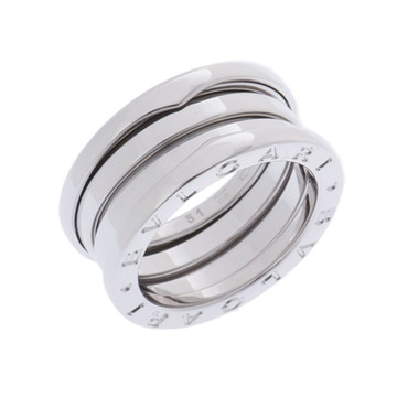 ブルガリ B-ZERO1 リング #51 シルバー K18ホワイトゴールド WG レディース ジュエリー 【中古】【jewelry】