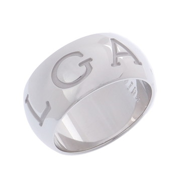 ブルガリ モノロゴリング #56 シルバー 343323 K18ホワイトゴールド WG レディース ジュエリー 【中古】【jewelry】