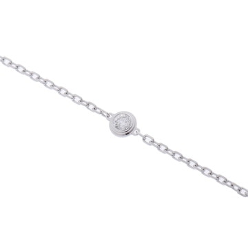 カルティエ ダムール ブレスレット SM シルバー K18ホワイトゴールド WG レディース ジュエリー 【中古】【jewelry】