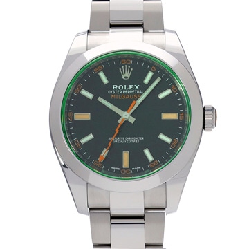 ロレックス ミルガウス 116400GV インテンスブラック メンズ 時計 【中古】【wristwatch】
