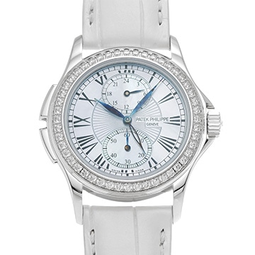 パテック フィリップ カラトラバ トラベルタイム 4934G-001 ホワイトシェル メンズ 時計 【中古】【wristwatch】