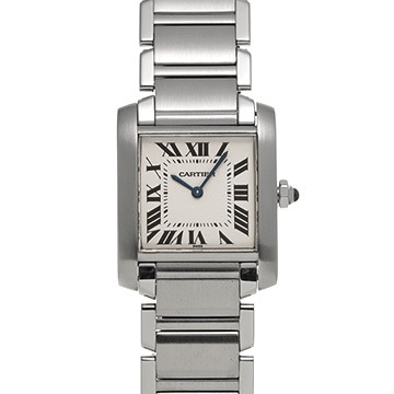 カルティエ タンクフランセーズ MM W51003Q3 シルバー レディース 時計 【中古】【wristwatch】