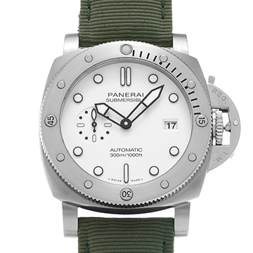 パネライ サブマーシブル クアランタクアトロ ビアンコ PAM01226 ホワイト メンズ 時計 【中古】【wristwatch】