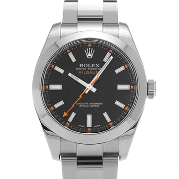 ロレックス ミルガウス 116400 ブラック メンズ 時計 【中古】【wristwatch】