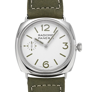 パネライ ラジオミール オフィチーネ PAM01384 ホワイト メンズ 時計 【中古】【wristwatch】