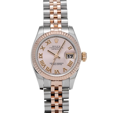ロレックス デイトジャスト 179171 ピンク レディース 時計 【中古】【wristwatch】