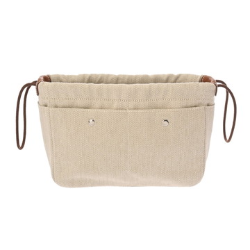 エルメス フールビ 20 ナチュラル/ブラウン トワルシェブロン/ヴェーバレニア ユニセックス 【中古】【bag】