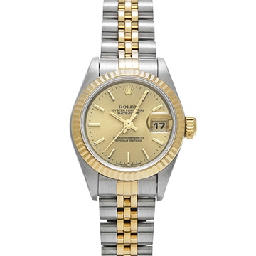 ロレックス デイトジャスト 69173 シャンパン レディース 時計 【中古】【wristwatch】