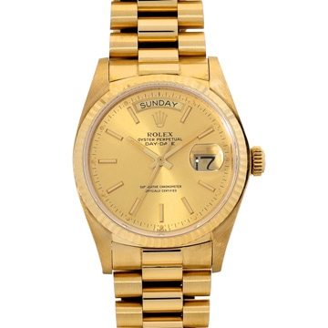 ロレックス デイデイト 18038 シャンパン メンズ 時計 【中古】【wristwatch】