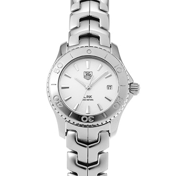 タグ ホイヤー リンク デイト クォーツ WJ1313.BA0572 ホワイトシェル レディース 時計 【中古】【wristwatch】