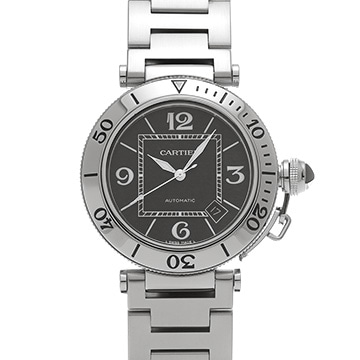 カルティエ パシャ シータイマー W31077M7 ブラック メンズ 時計 【中古】【wristwatch】
