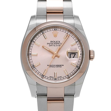 ロレックス デイトジャスト 116201 ピンク メンズ 時計 【中古】【wristwatch】