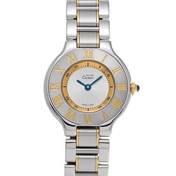 カルティエ マスト 21 ヴァンティアン W10073R6 シルバー レディース 時計 【中古】【wristwatch】