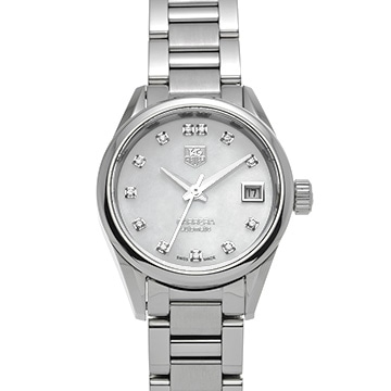 タグ ホイヤー カレラ キャリバー9 ラグジュアリー WAR2414.BA0776 ホワイトシェル/ダイヤモンド レディース 時計 【中古】【wristwatch】