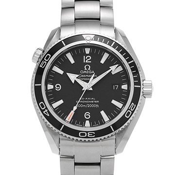 オメガ シーマスター プラネットオーシャン 600 コーアクシャル 2201.50 ブラック メンズ 時計 【中古】【wristwatch】