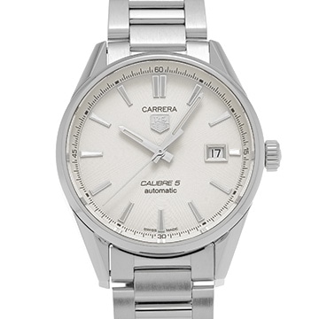 タグ ホイヤー カレラ キャリバー5 WAR211B.BA0782 シルバー メンズ 時計 【中古】【wristwatch】
