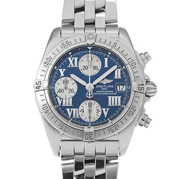 ブライトリング クロノ コックピット A152C78PA ブルー/シルバー メンズ 時計 【中古】【wristwatch】