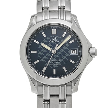 オメガ シーマスター 120 ジャック・マイヨール 2002 2508.80 ブルー メンズ 時計 【中古】【wristwatch】