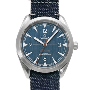 オメガ シーマスター レイルマスター コーアクシャル マスタークロノメーター 220.12.40.20.03.001 ブルー メンズ 時計 【中古】【wristwatch】