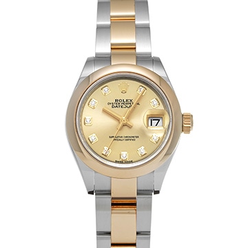 ロレックス レディ デイトジャスト 279163G シャンパン/ダイヤモンド レディース 時計 【中古】【wristwatch】