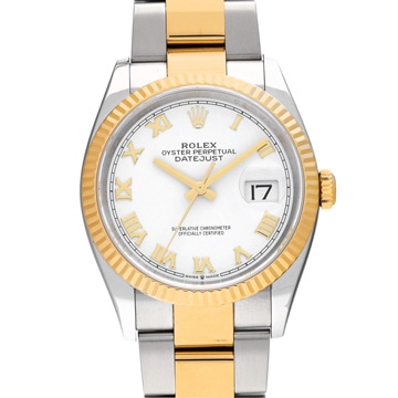 ロレックス デイトジャスト 36 126233 ホワイト メンズ 時計 【中古】【wristwatch】