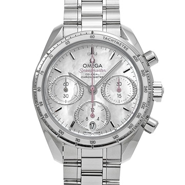オメガ スピードマスター 38 コーアクシャル 324.30.38.50.55.001 ホワイトシェル ユニセックス 時計 【中古】【wristwatch】