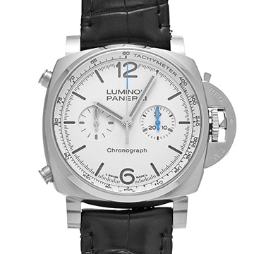 パネライ ルミノール クロノ PAM01218 ホワイト メンズ 時計 【中古】【wristwatch】